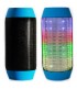 HTH-36 Colorful Red Tube Pattern Rechargeable TF Card Bluetooth Stereophonic Radio Speaker  