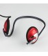 Kanen Stereo Quality Sound Neckband Design Headphone with Microphone and Volume Control (Red)  