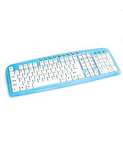 Universal Mechanical Touch White Blue or Pink Wired USB Keyboards  
