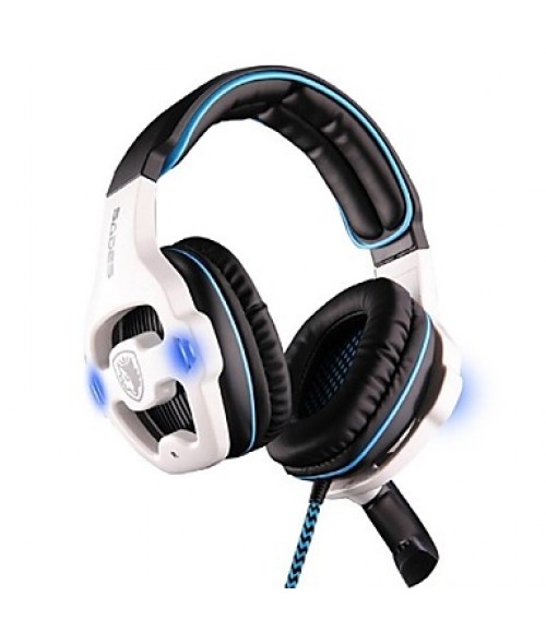 SADES SA-903 Headphone USB Over Ear Multifunctional Stereo with Microphone for Computer  