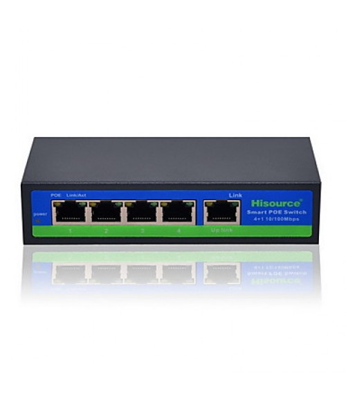 Husource Hi-F0410F 10Mbps/100Mbps 4 LAN Fast Ethernet Router Desktop Ethernet Switch  