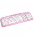 Universal Mechanical Touch White Blue or Pink Wired USB Keyboards  