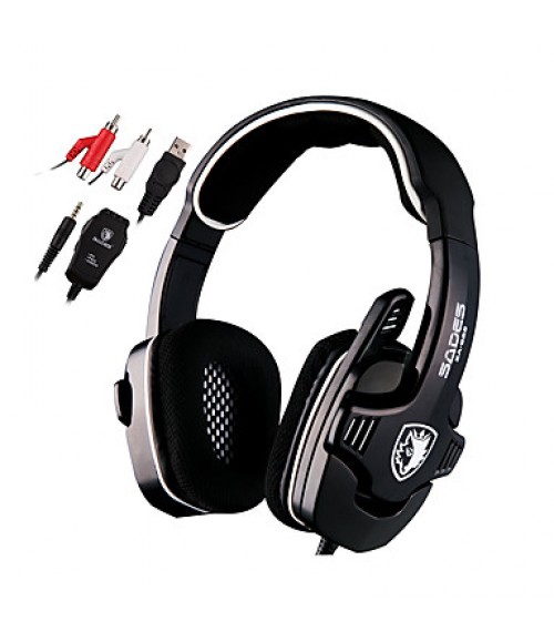 SADES SA922 Pro Stereo Gaming Headphones with Microphone for Pc / Mac / Xbox One / Xbox 360 / PS3 / PS4 / Mobile Phones  