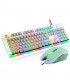 2400Dpi Wired USB  Game Keyboard & Mouse Suit For Desktop With LED  