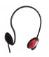 Kanen Stereo Quality Sound Neckband Design Headphone with Microphone and Volume Control (Red)  