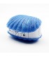 B-08 BT V2.0 Shell Wireless Bluetooth Mini Speaker w/ TF, USB 2.0 LED Ligth - Blue + White  