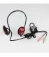 Kanen Stereo Quality Sound Neckband Design Headphone with Microphone and Volume Control (Red)  