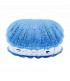 B-08 BT V2.0 Shell Wireless Bluetooth Mini Speaker w/ TF, USB 2.0 LED Ligth - Blue + White  