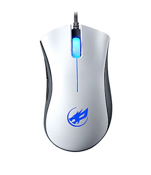 War Wolf 4D Wired Gaming Mouse Backlit Breathing Light for LOL/CF/DOTA  