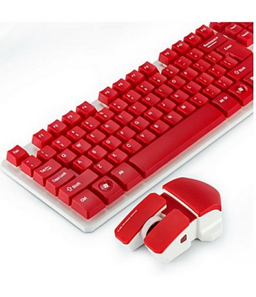 High Quality Wireless Computer Keyboard and Mousepad Set Two Pieces a Set  